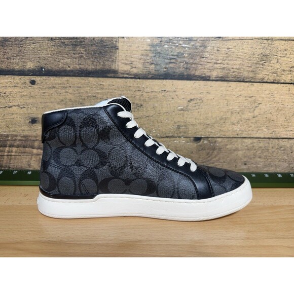 ?NEW-Coach Clip High Top Men’s Sneaker Charcoal/ Black G5385 Size 8D /9.5 WMN main image 4
